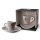 Espressotasse /  Mokkatasse mit Unterteller ( Ehrenmann )  Maße Tasse: H 5,3cm x B 5,9cm x T 7,9cm dickwandig Maße Untersetzer: H 1,9cm x Ø 12,7cm in Geschenkverpackung