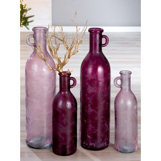 Gilde Vase, "Palit" Glas, rosa, , H. 50 cm, D. 14 cm