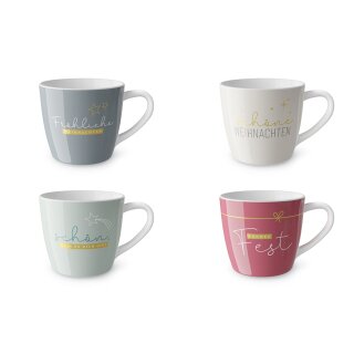 Maxi Becher 400 ml  Set 4x3 CosyXmas