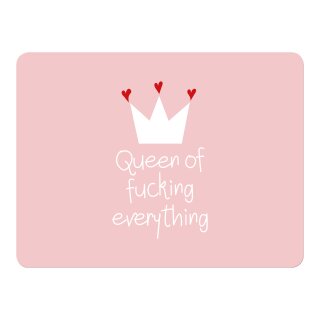 Tischset " Queen of fucking everything " Material: Polypropylen (Kunststoff) Maße: 30cm x 40cm