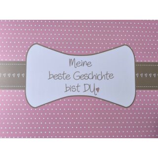 Tischset " Meine beste Geschichte " Material: Polypropylen (Kunststoff) Maße: 30cm x 40cm