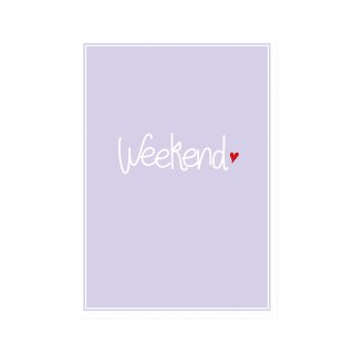 Postkarte Hoch   "Weekend"