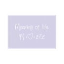Postkarte Quer  "Meaning of life"