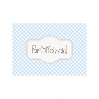 Postkarte Quer   "Pantoffelheld"