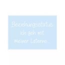 Postkarte Quer   "Beziehungsstatus : ich geh mit...