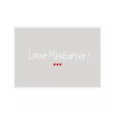 Postkarte Quer   "Laber Rhabarber!"