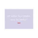 Postkarte Quer  "Just another day in paradise minus...