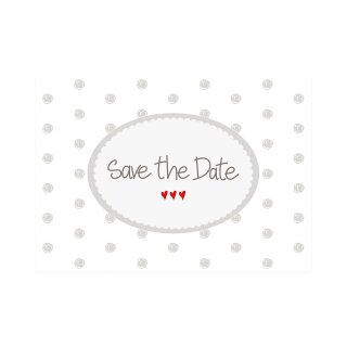 Postkarte Quer "Save the Date"