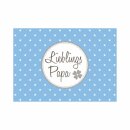 Postkarte Quer "Lieblings Papa"