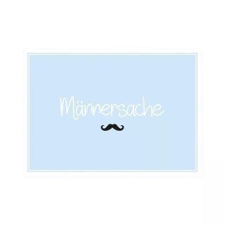Postkarte Quer  "Männersache"