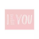 Postkarte Quer"I miss , like, love ..you"