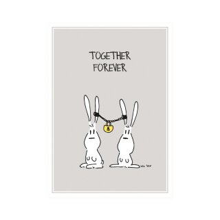 Postkarte Hoch  "Together Forever"