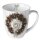 Becher - Mug - Tasse Tee / Kaffee Becher Bone China 0,4 L; 10,5 cm Hoch- Ø9,5cm   ( Pine cone wreath   ) AMBIENTE