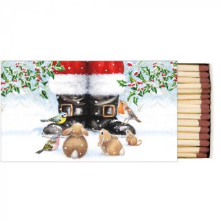 Streichhölzer, Packung Maße: 11 x 6,5 cm, 45 Stück ( Looking up to santa  )   AMBIENTE
