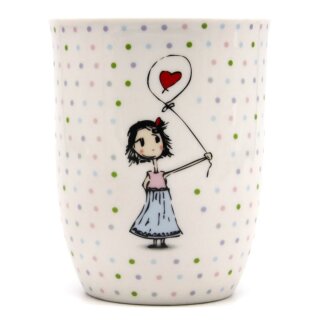 Tasse mit Henkel "MEA" 500 ml H 12 cm , D 9,5 cm