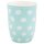 Tasse mit Henkel " Punkte mint" 500 ml H 12 cm , D 9,5 cm