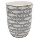Tasse mit Henkel " Fische " 500 ml H 12 cm , D...