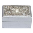 Pailletti Box silber 5,5x10 cm