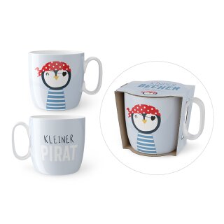 La Vida Kinder Becher in Geschenkkartonage Pinguin 7,4 x 6,8 cm 150 ml