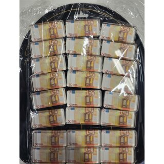 Magnet ca 6 x 2,7 cm " 50 Euro " auf Blech zum Hängen