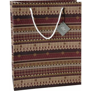 Geschenktasche B 26 x H 32 x T 11 cm IHR " FINN red "