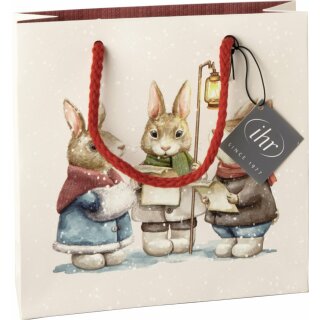 Geschenktasche Leise rieselt der Schnee ; IHR 18 x 6 x 18 cm
