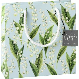 Geschenktasche ( MAYFLOWER FIELD light blue) IHR 18 x 6 x 18 cm
