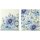 Spültuch 2 / Set, 17 x 19 cm SPRINGTIME BLUES light blue IHR 70% Zellulose, 30% Baumwolle