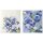 Spültuch 2 / Set, 17 x 19 cm BLUEBERRY FRUITS IHR 70% Zellulose, 30% Baumwolle