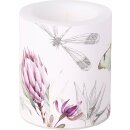 Windlicht Kerze ( LAYANA rose ) IHR, H 10 cm, D 9 cm