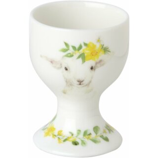 Eierbecher Porzellan Ø 4,5 x H 6,5 cm " LAMMY yellow IHR,