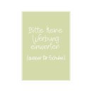 Postkarte Hoch "Bitte keine Werbung einwerfen...