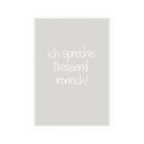 Postkarte Hoch   "ich spreche fliessend ironisch"