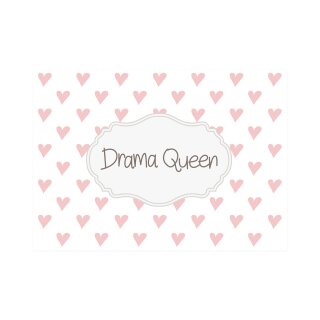 Postkarte Quer  " Drama Queen "