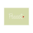 Postkarte Quer   "Psssst