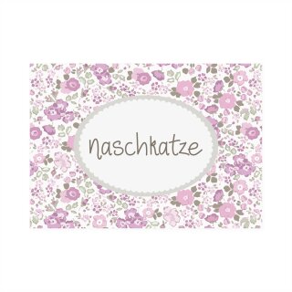 Postkarte Quer " Naschkatze"