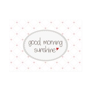Postkarte Quer " good morning sunshine "
