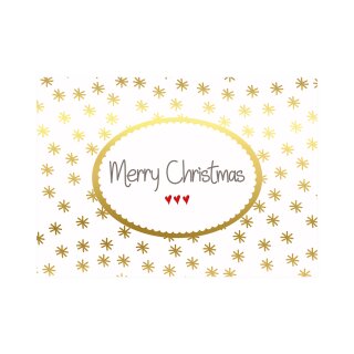 Postkarte Quer "Merry Christmas "