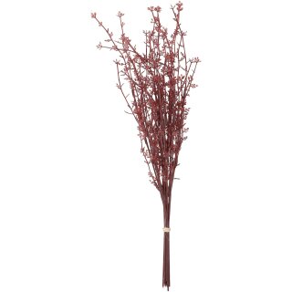 Mini Blatt Bund "Sisi", 10 Zweige, L50cm, bordo