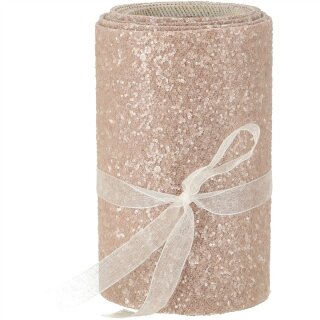 Glitter Band "Emi", L140cm, B10cm, sand