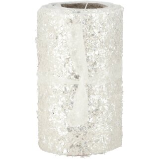 Glitter Band "Emi", L140cm, B10cm, weiß