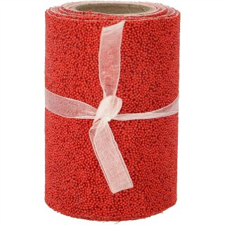 Glitter Band "Gloria", L140cm, B10cm, rot