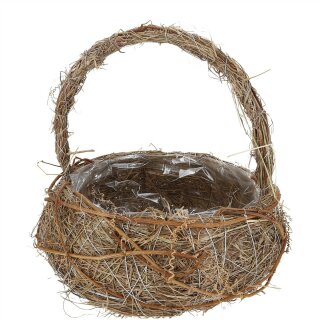 Natur Bügelkorb "Lelle", D20cm, H22cm, natur