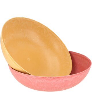 Kunststoff Schale "Style", 2 Farben, D37, H10,5cm, melone, curry