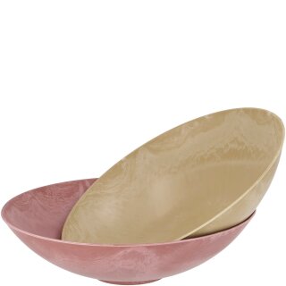 Kunststoff Schale "Style", 2 Farben, D35cm, H10cm, melone, curry