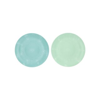 Kunststoff Teller "Style", 2 Farben, D33cm, grün, hellgrün