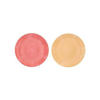 Kunststoff Teller "Style", 2 Farben, D33cm, melone, curry