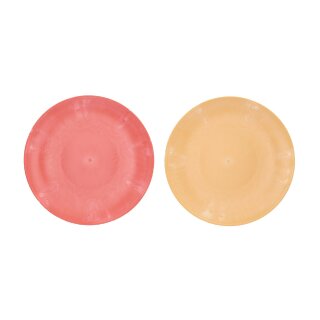 Kunststoff Teller "Style", 2 Farben, D40cm, melone, curry