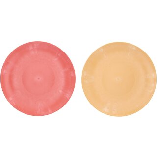 Kunststoff Teller "Style", 2 Farben, D47cm, melone, curry