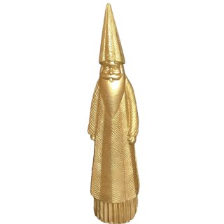 Poly Santa "Ronald" , L6,5cm, B6cm, H26,5cm, gold